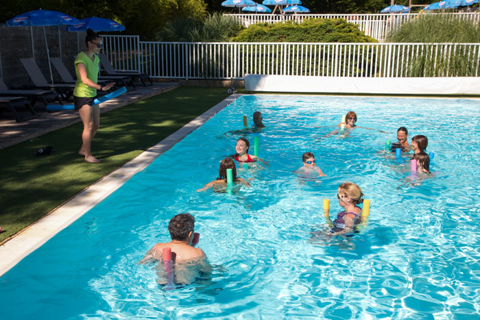piscine cours aquagym camping les nauves