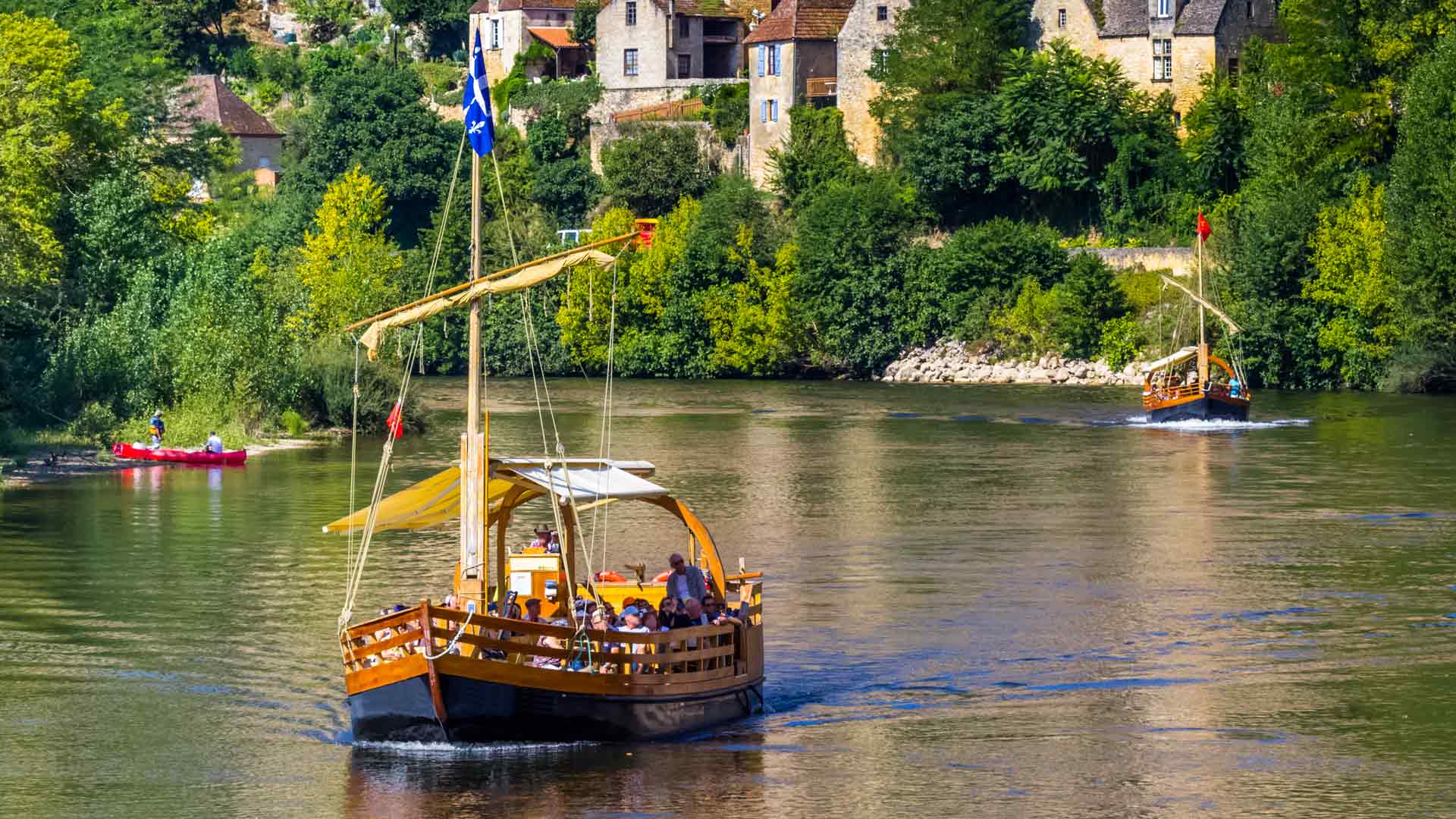 la roque gageac bateau riviere