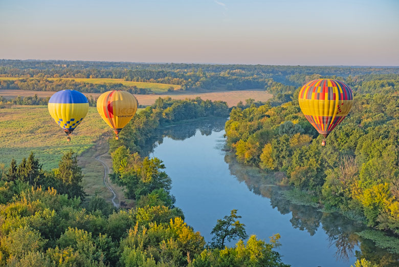 montgolfieres riviere dordogne